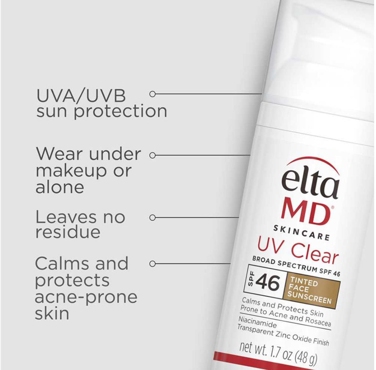 EltaMD UV Clear Tinted Broad-Spectrum SPF 46